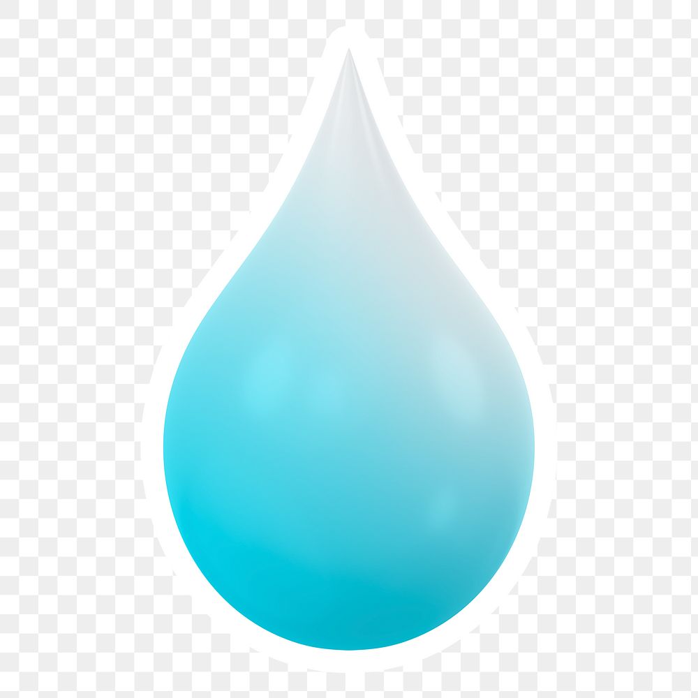 Water drop, environment png icon sticker, transparent background