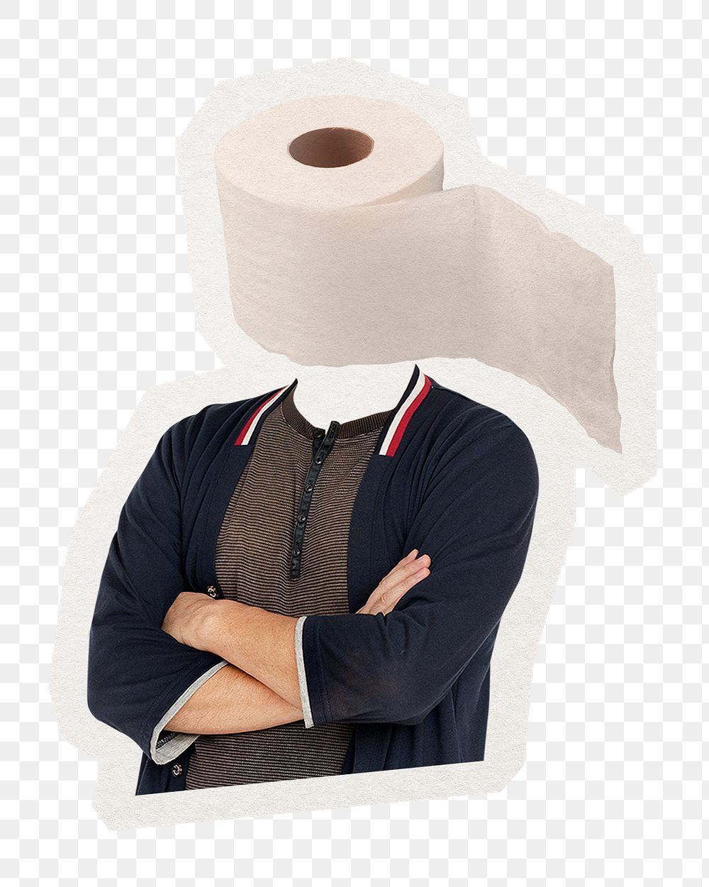 Tissue head png man, medical, health remixed media, transparent background