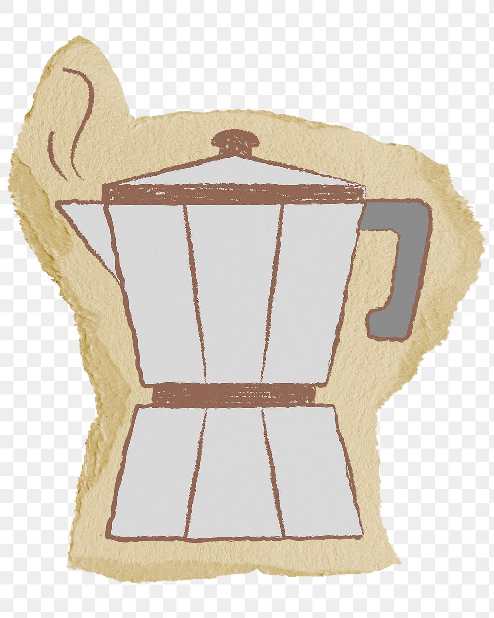 Coffee kettle png sticker, transparent background