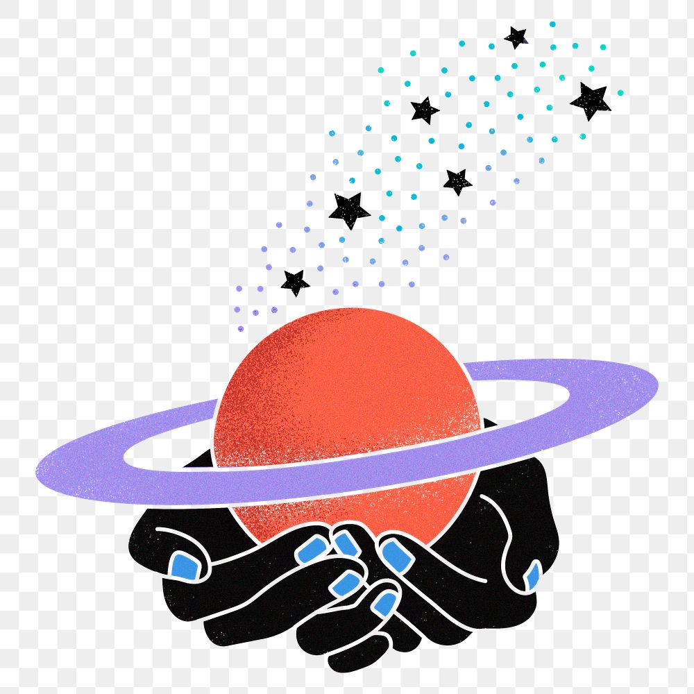 Celestial hands png sticker, magical, transparent background