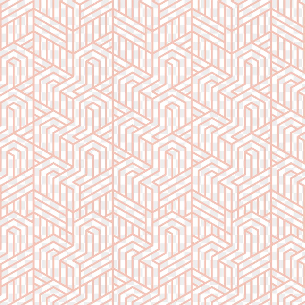 PNG pink art decor pattern, transparent background