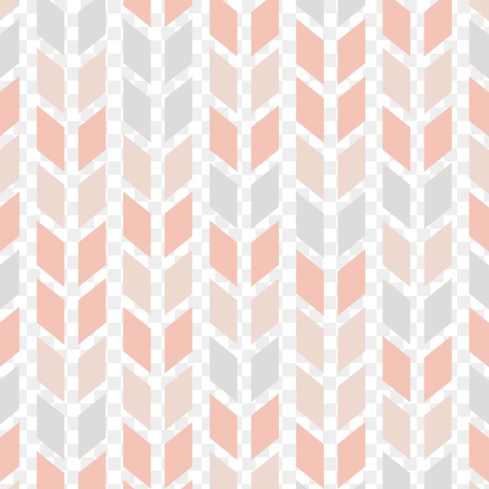 Geometric pattern, pink arrow design, transparent background