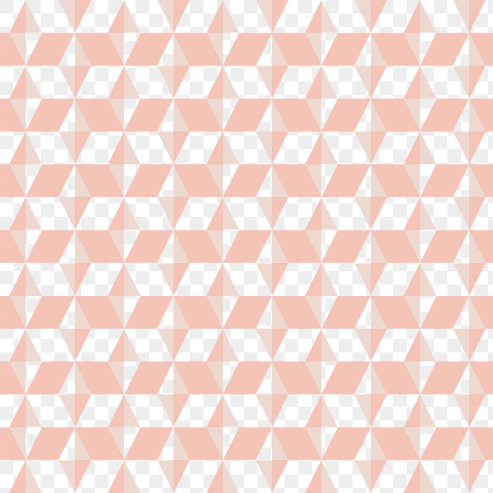Geometric pattern png, retro pink design transparent background