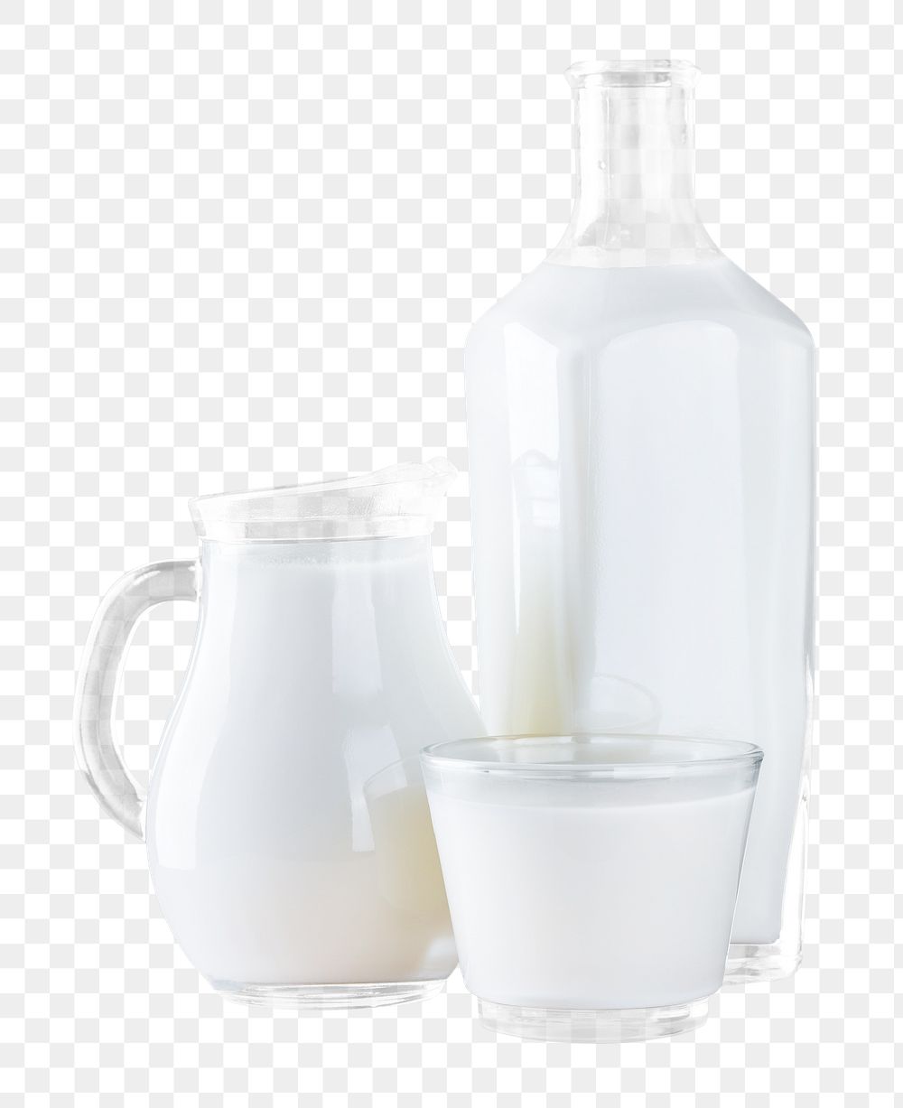 Milk jug png sticker, drink transparent background