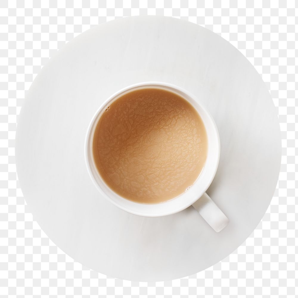 Coffee cup png sticker, morning beverage, transparent background