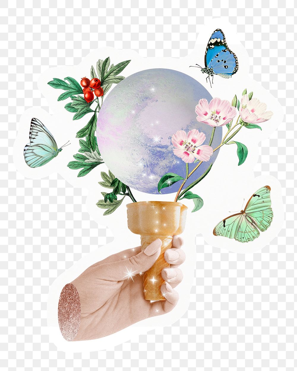 Aesthetic environment png sticker, transparent background