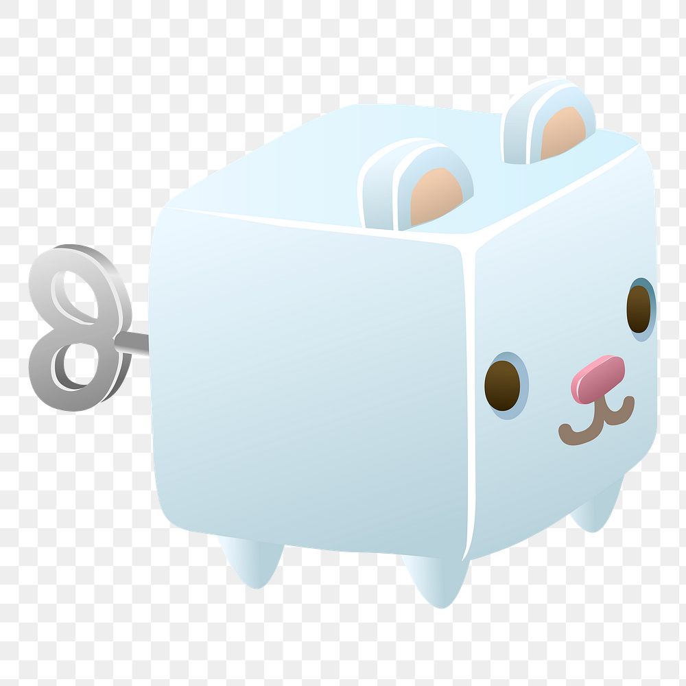 Animal cubimal png sticker, Glitch game illustration, transparent background. Free public domain CC0 image.
