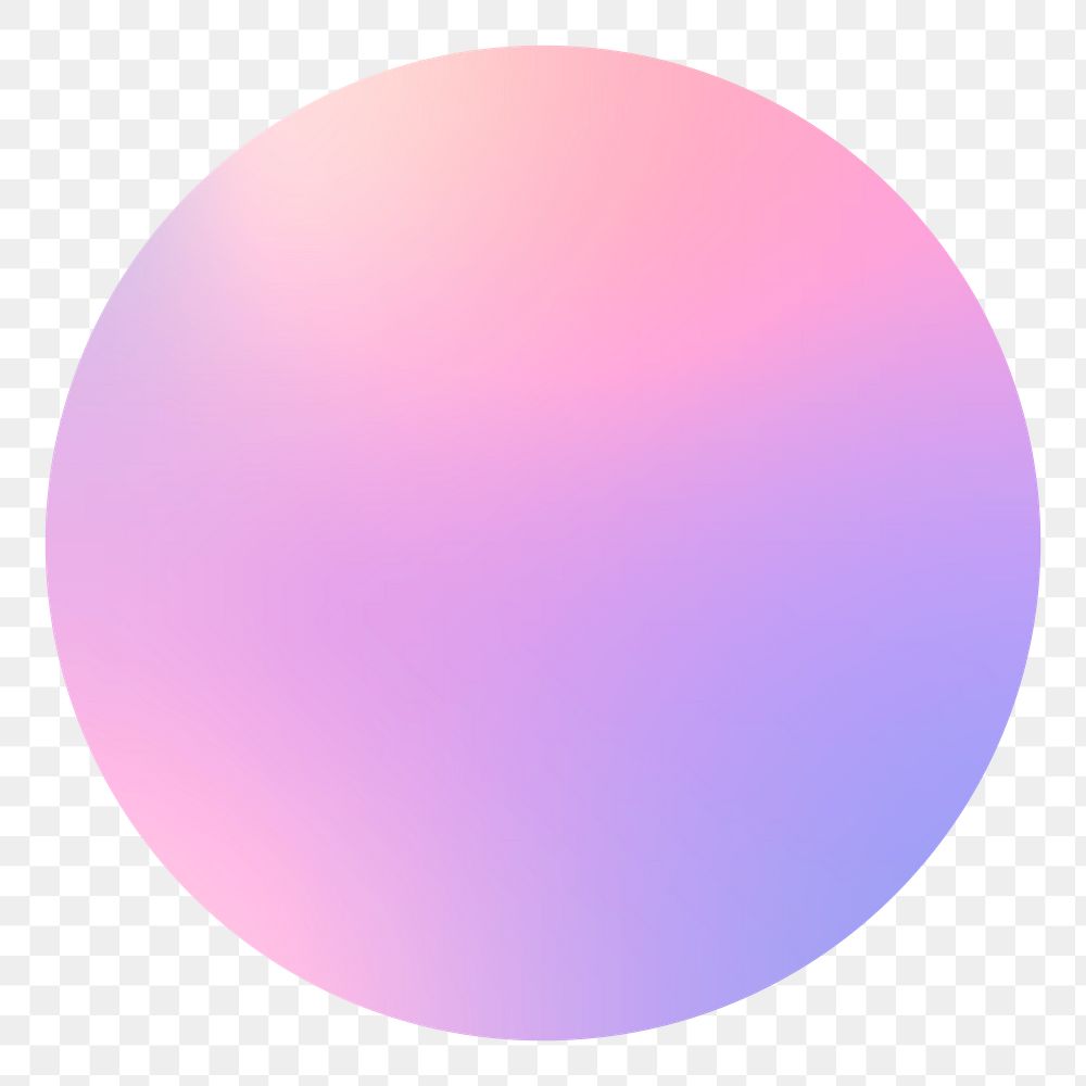 Gradient circle png sticker, transparent background