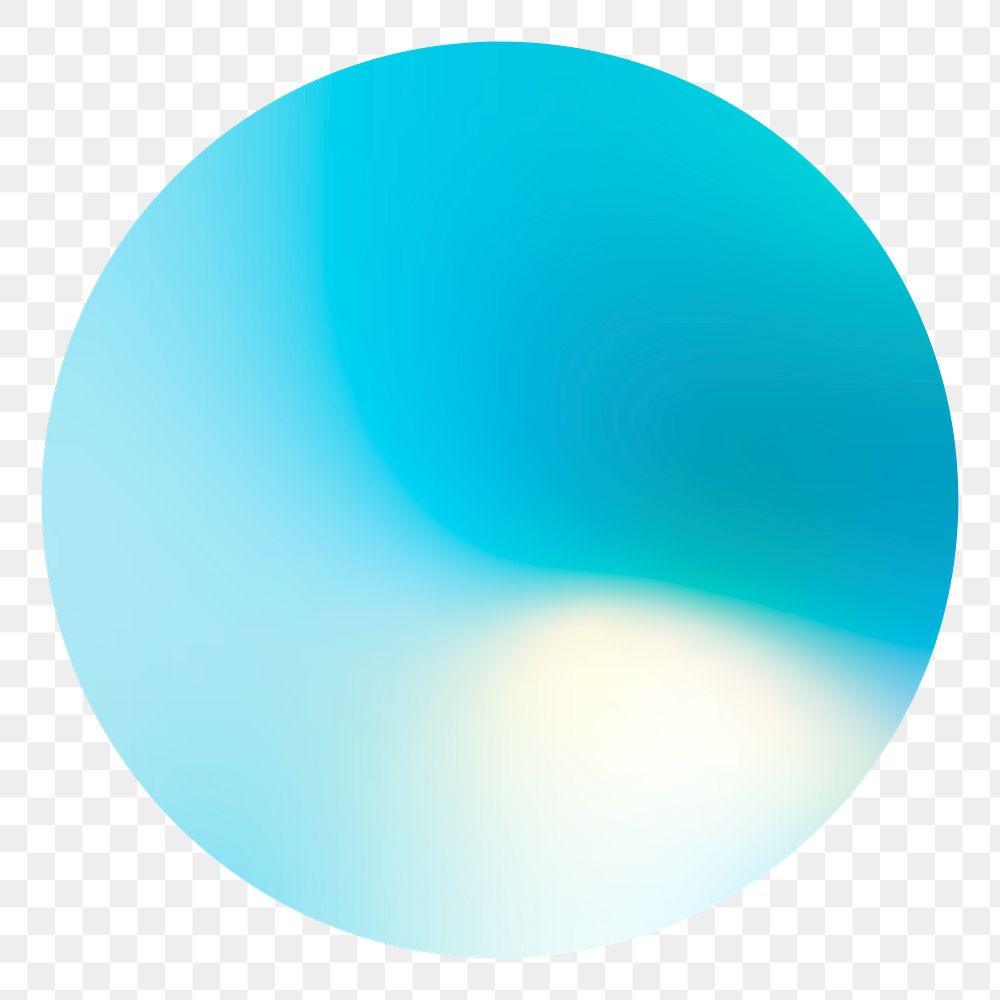 Gradient glow circle png sticker, transparent background
