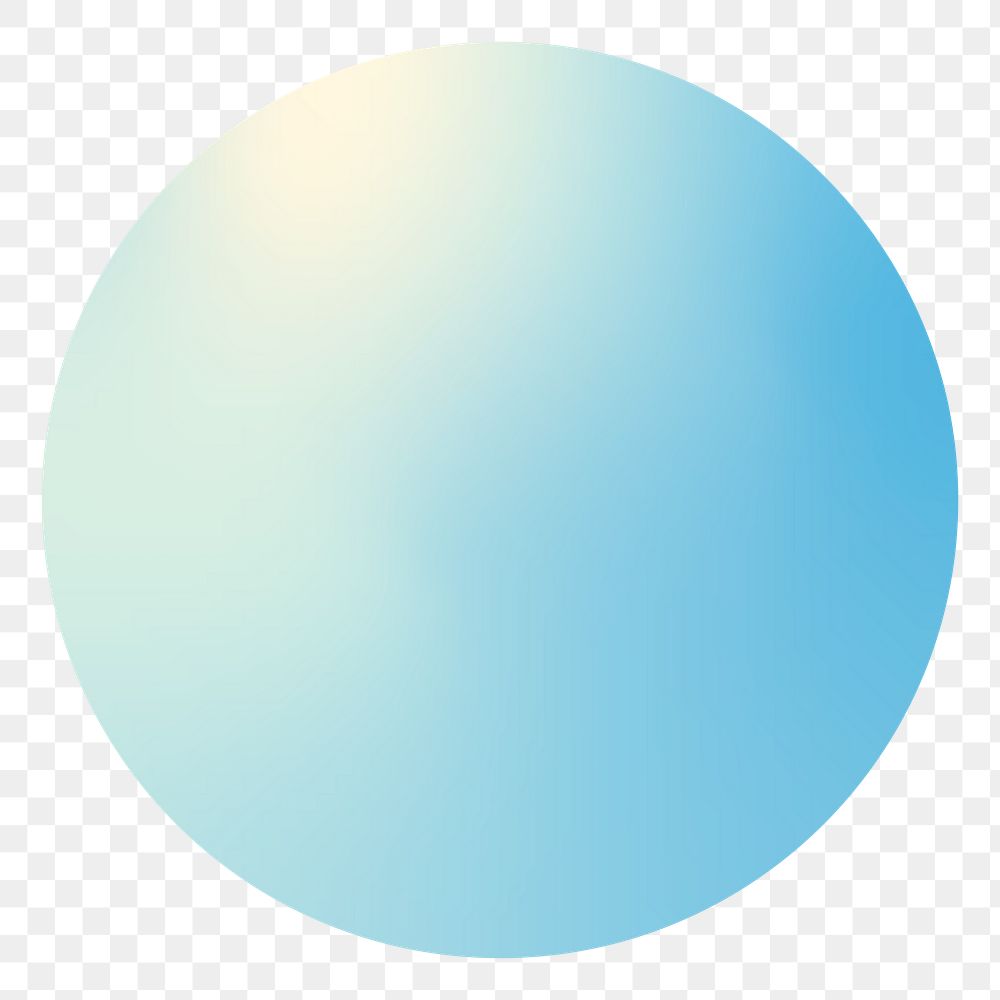 Gradient glow circle png sticker, transparent background