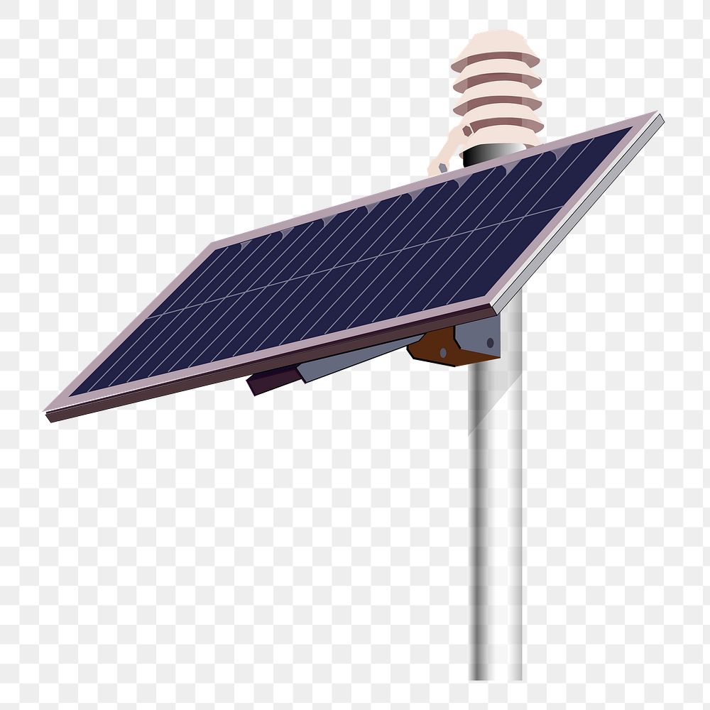 Solar panel png sticker, transparent background. Free public domain CC0 image.