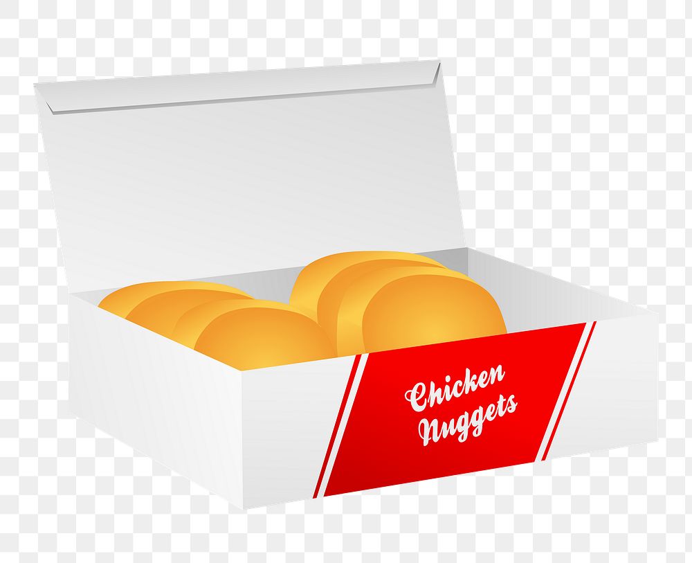 Chicken nuggets png sticker, transparent background. Free public domain CC0 image.