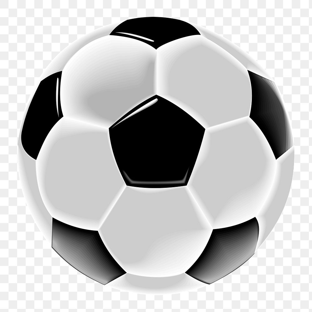 Soccer ball png sticker, transparent background. Free public domain CC0 image.