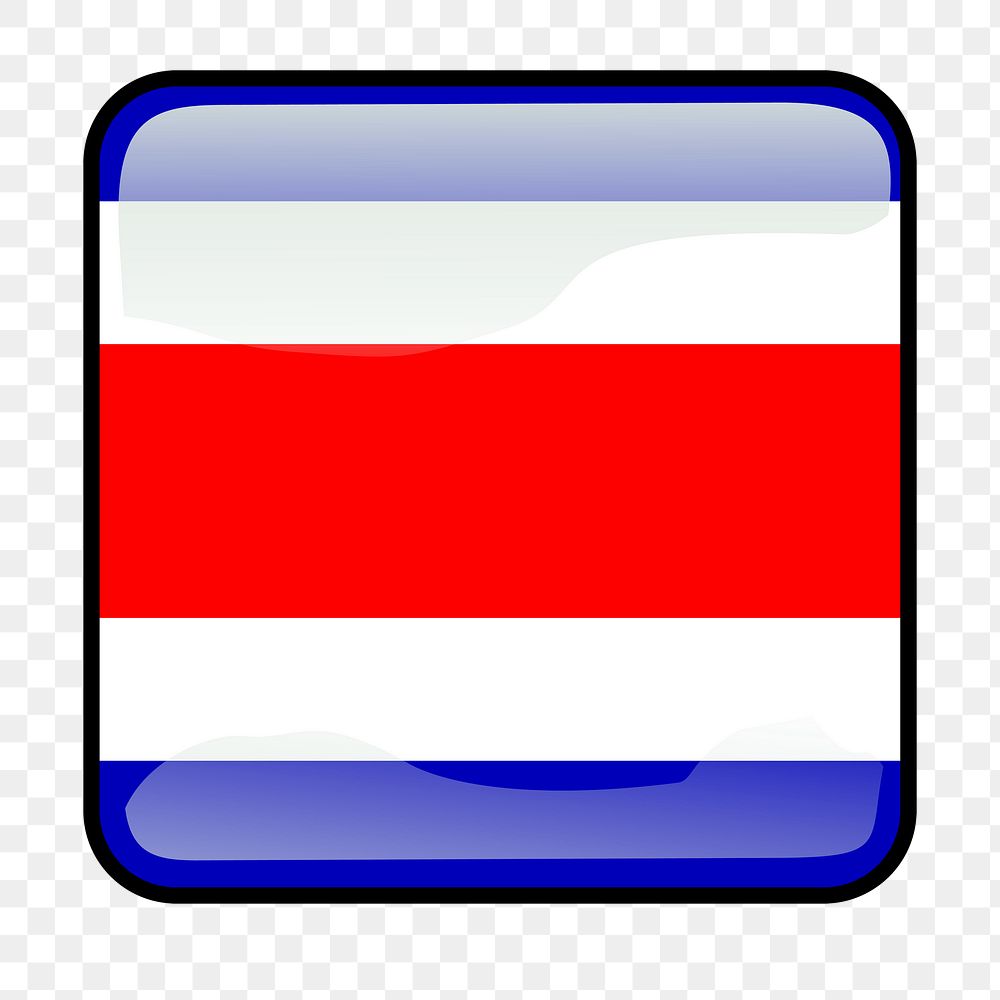 Thai flag icon png sticker, transparent background. Free public domain CC0 image.
