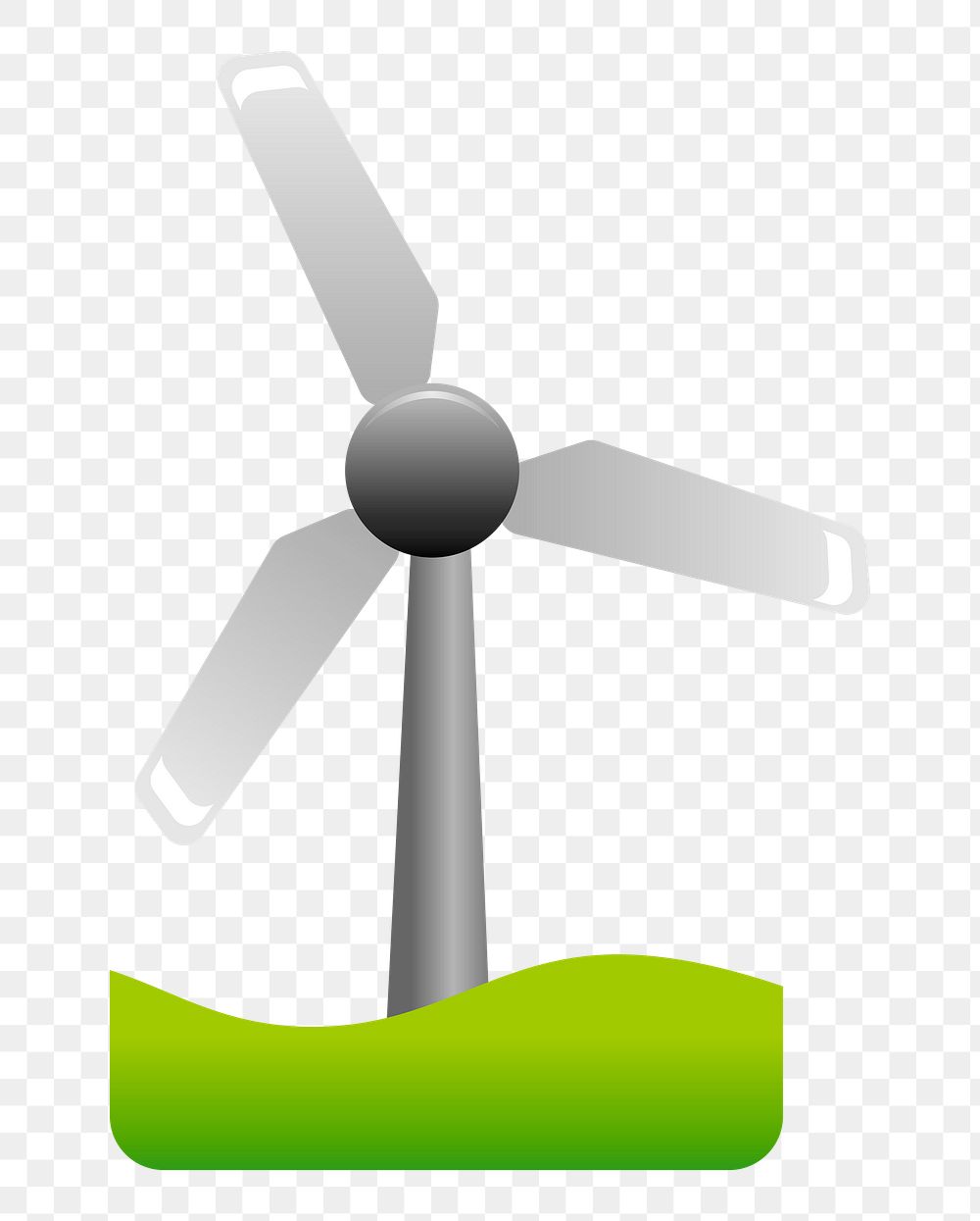 Wind turbine png sticker, transparent background. Free public domain CC0 image.