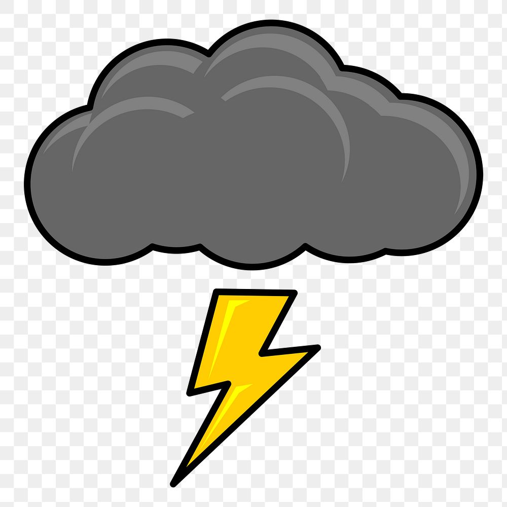 angry storm cloud clipart