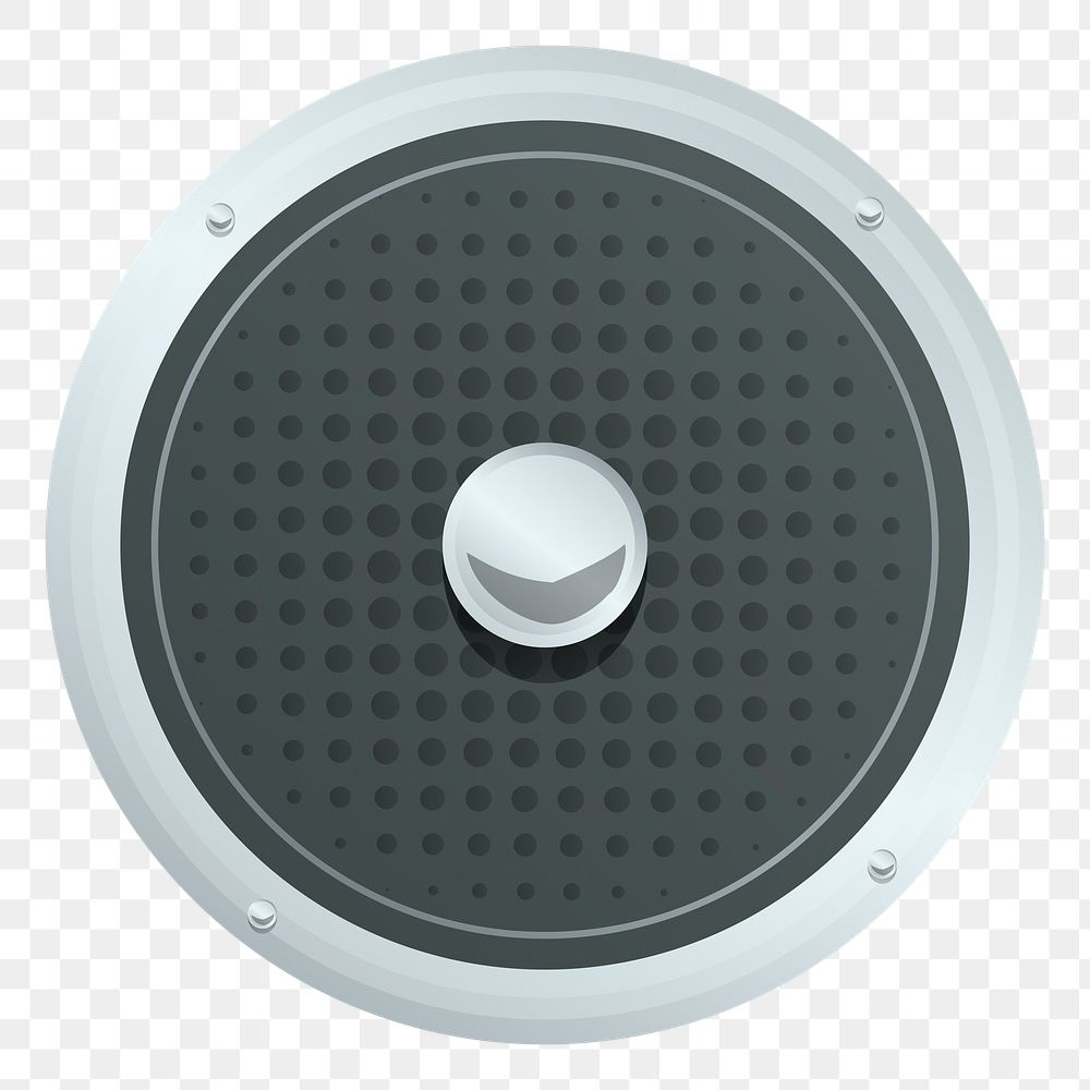 Speaker png sticker, transparent background. Free public domain CC0 image.