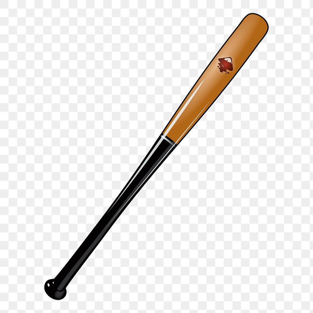 Baseball bat png sticker, transparent background. Free public domain CC0 image.