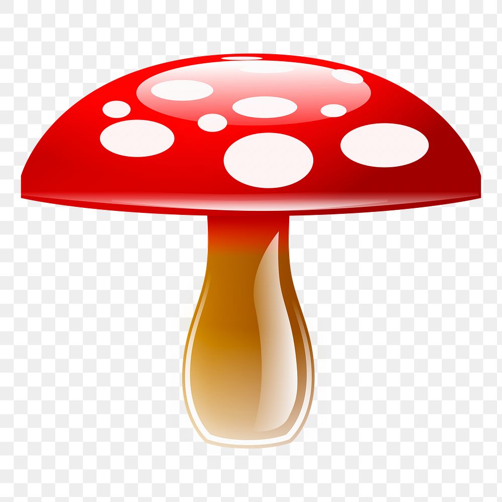 Wild mushroom png sticker, transparent background. Free public domain CC0 image.