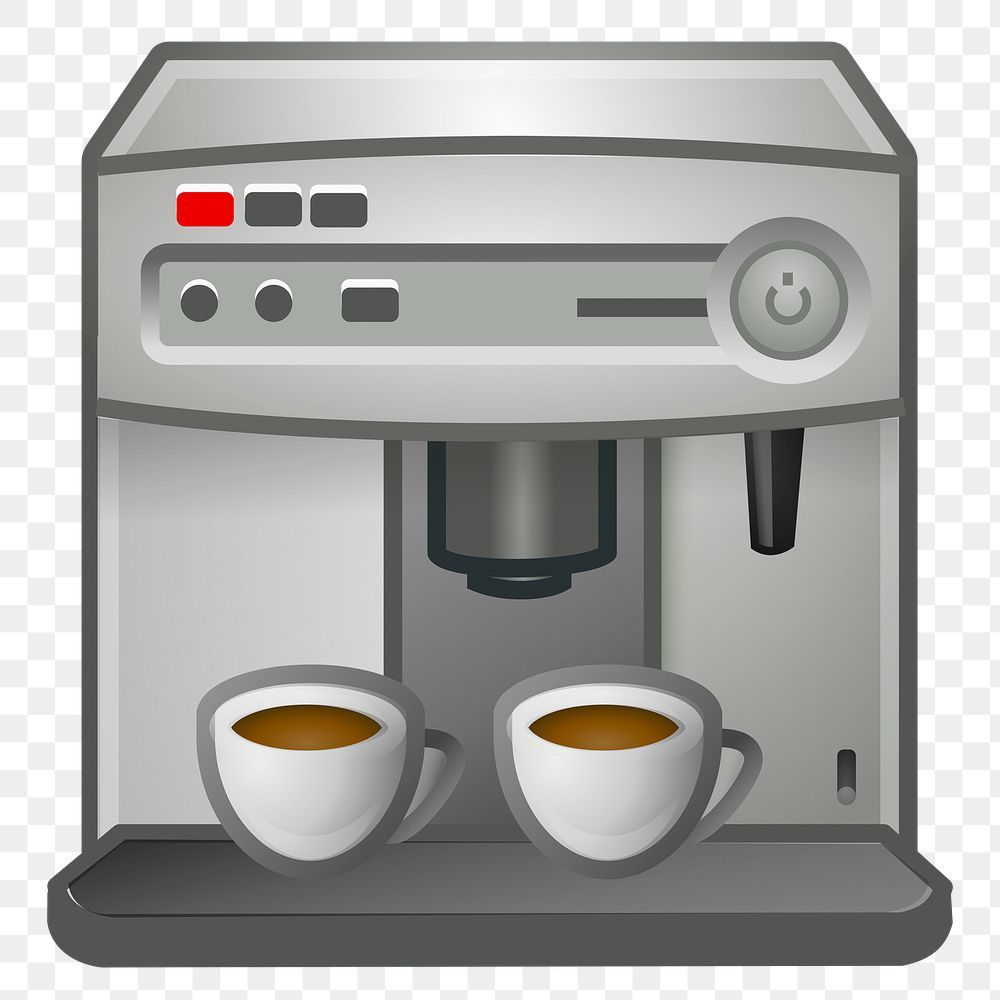 Coffee maker png sticker, transparent background. Free public domain CC0 image.