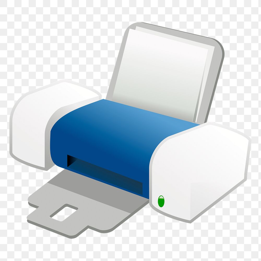 Printer png sticker, transparent background. Free public domain CC0 image.