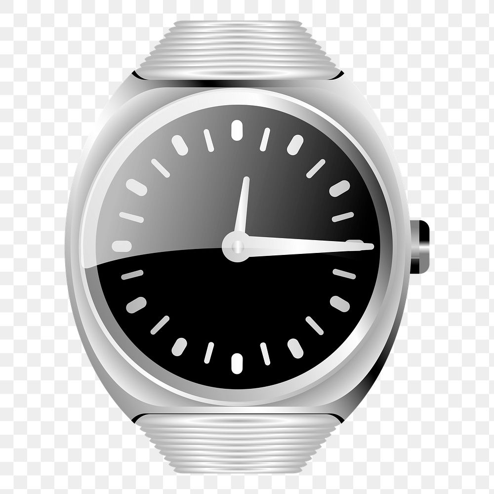 Wristwatch png sticker, transparent background. Free public domain CC0 image.