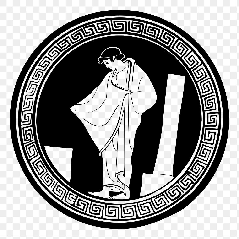 Greek god png sticker, transparent background. Free public domain CC0 image.