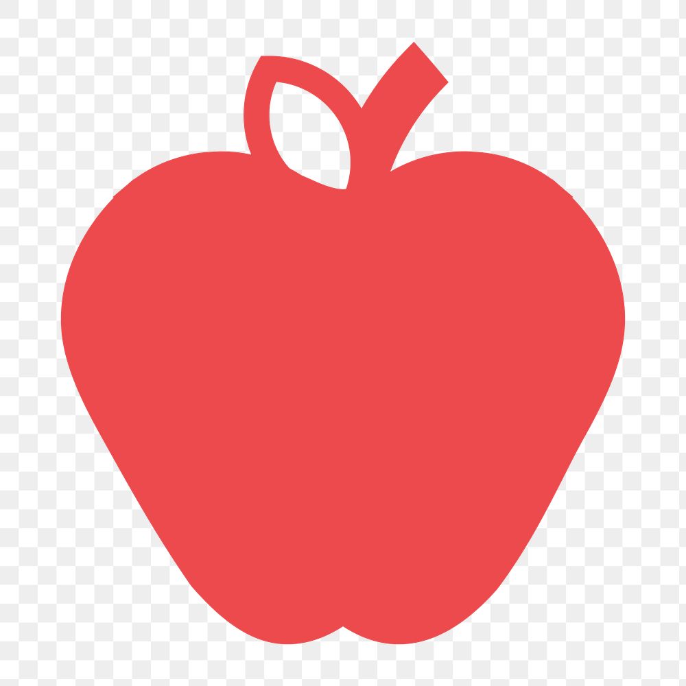 Apple icon png sticker, transparent background