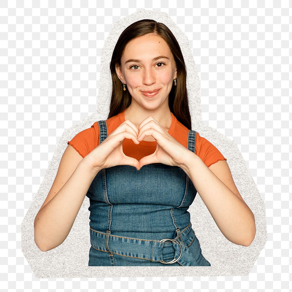 Love sign png sticker, transparent background