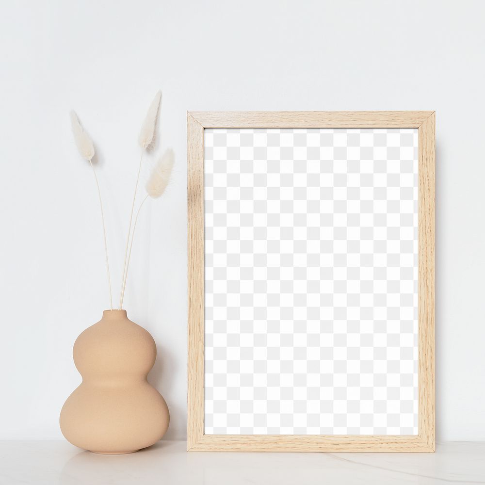 Picture frame png mockup, home decoration, transparent design