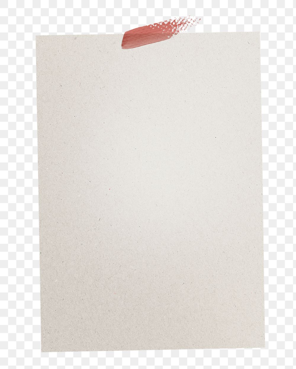 Paper note png scrapbook sticker, brushstroke, transparent background