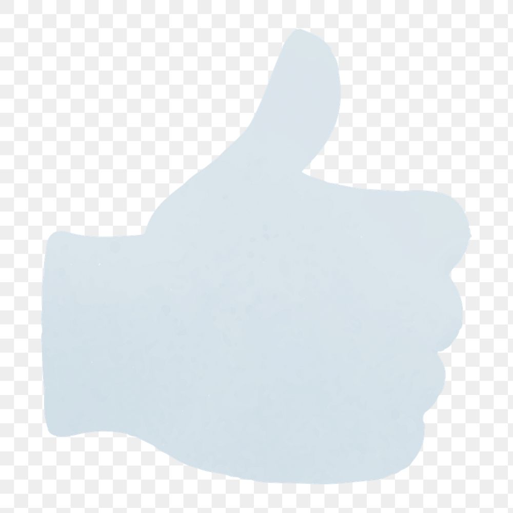 Thumbs up icon png sticker, transparent background