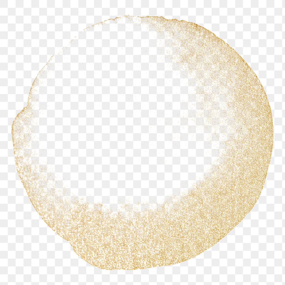  Gold stain png sticker,  transparent background
