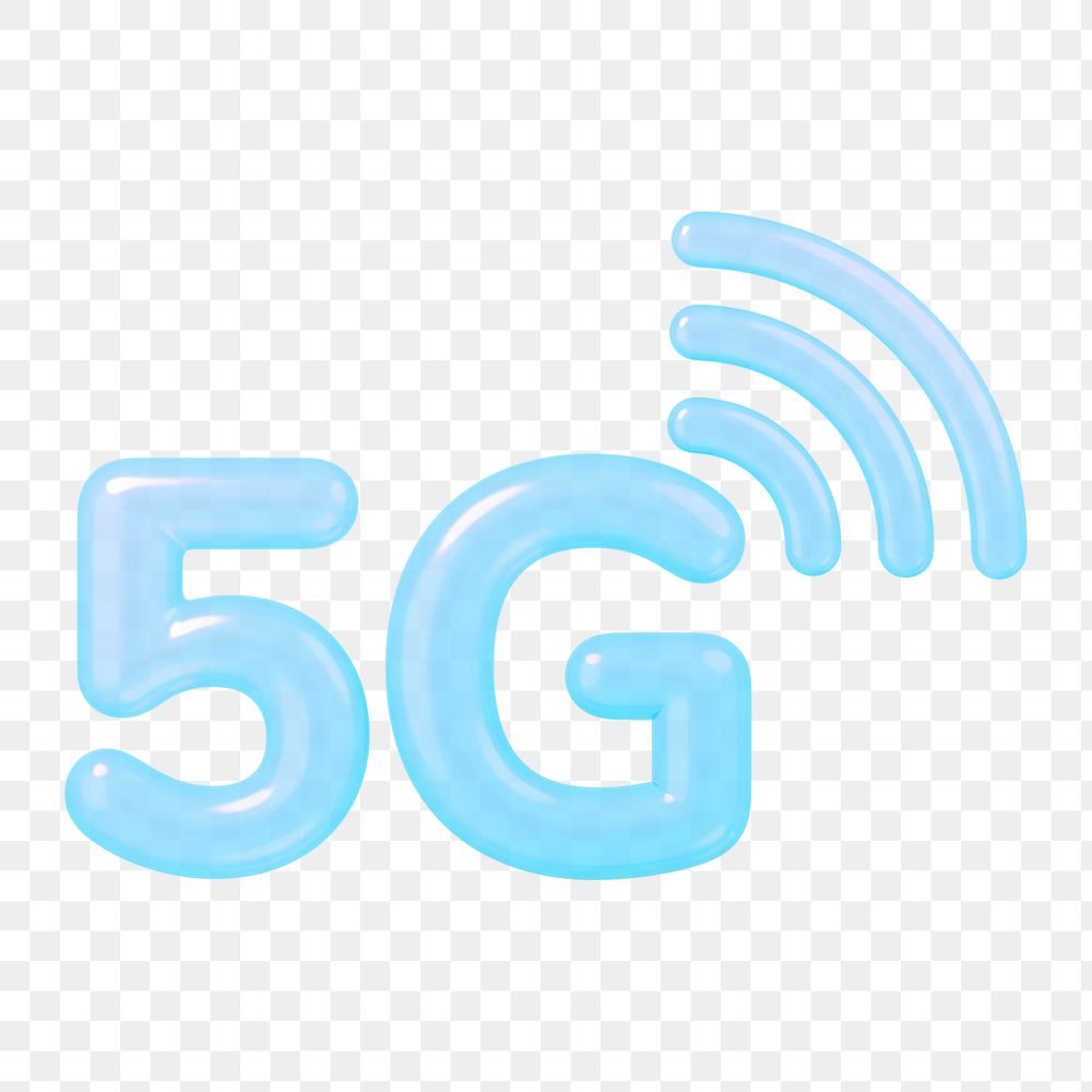 5G icon  png sticker, transparent background