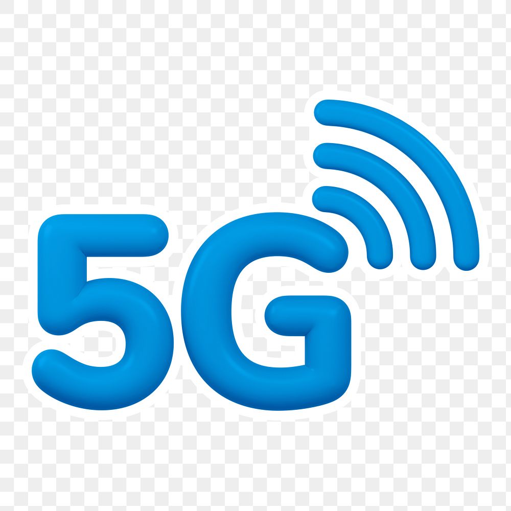 5G network  png sticker, transparent background