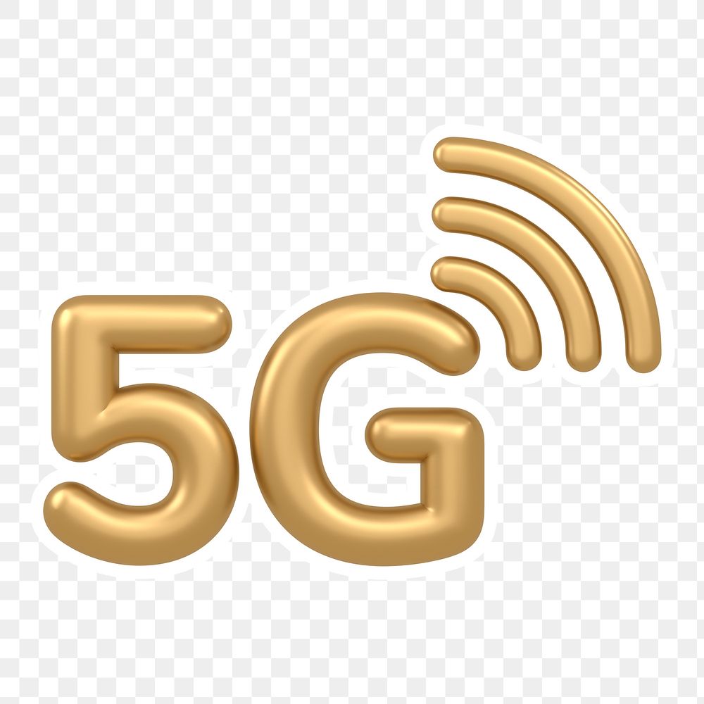 5G network  png sticker, transparent background