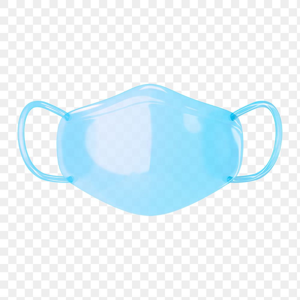 Face mask icon  png sticker, transparent background
