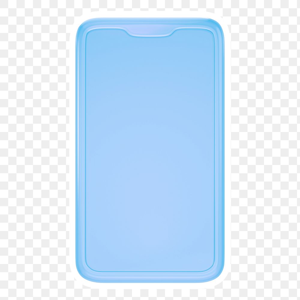 Smartphone   png sticker, transparent background
