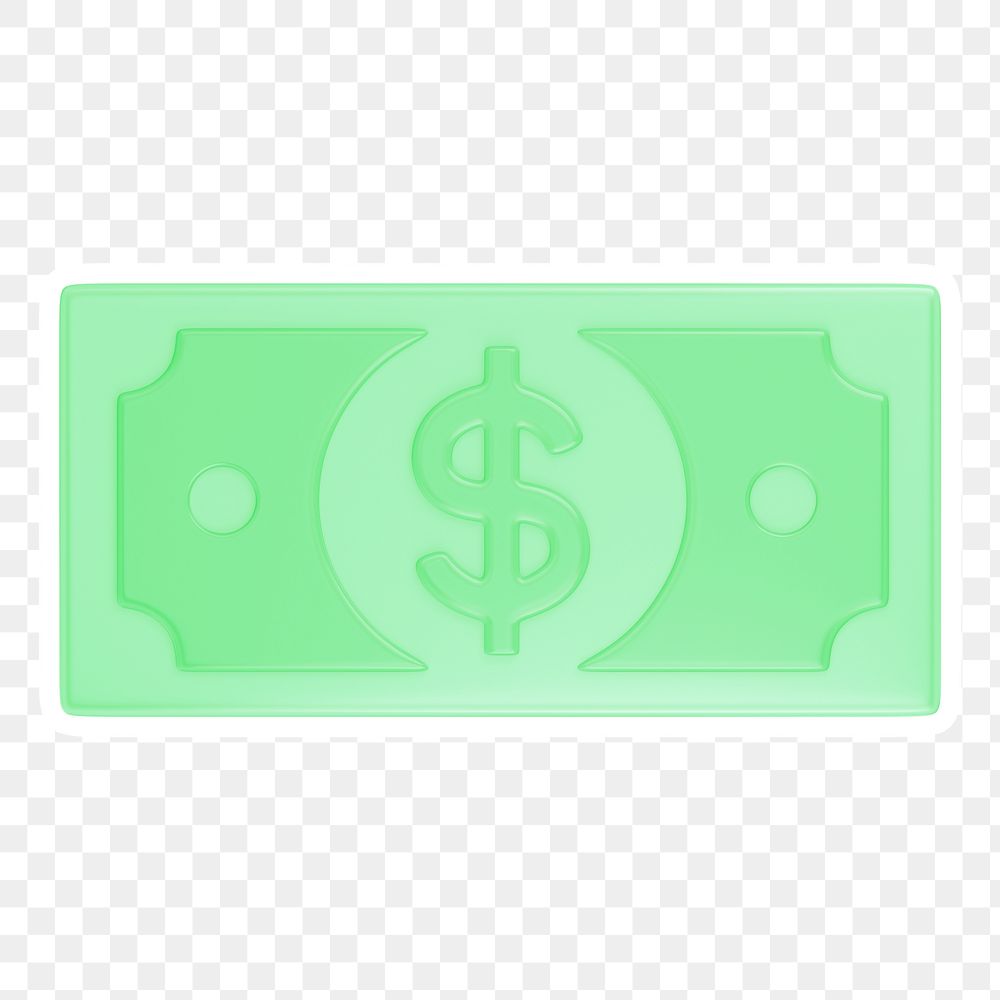 Dollar bill, money  png sticker, transparent background