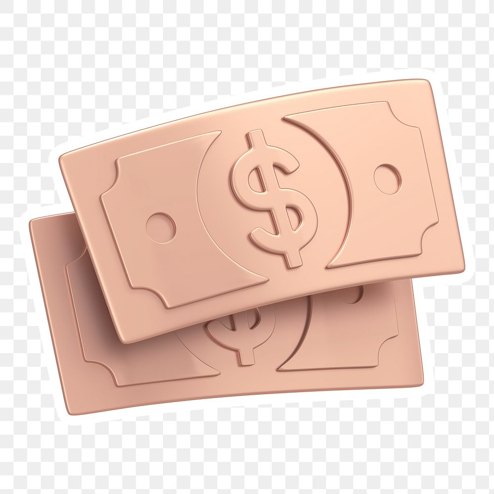 Dollar bills, money  png sticker, transparent background