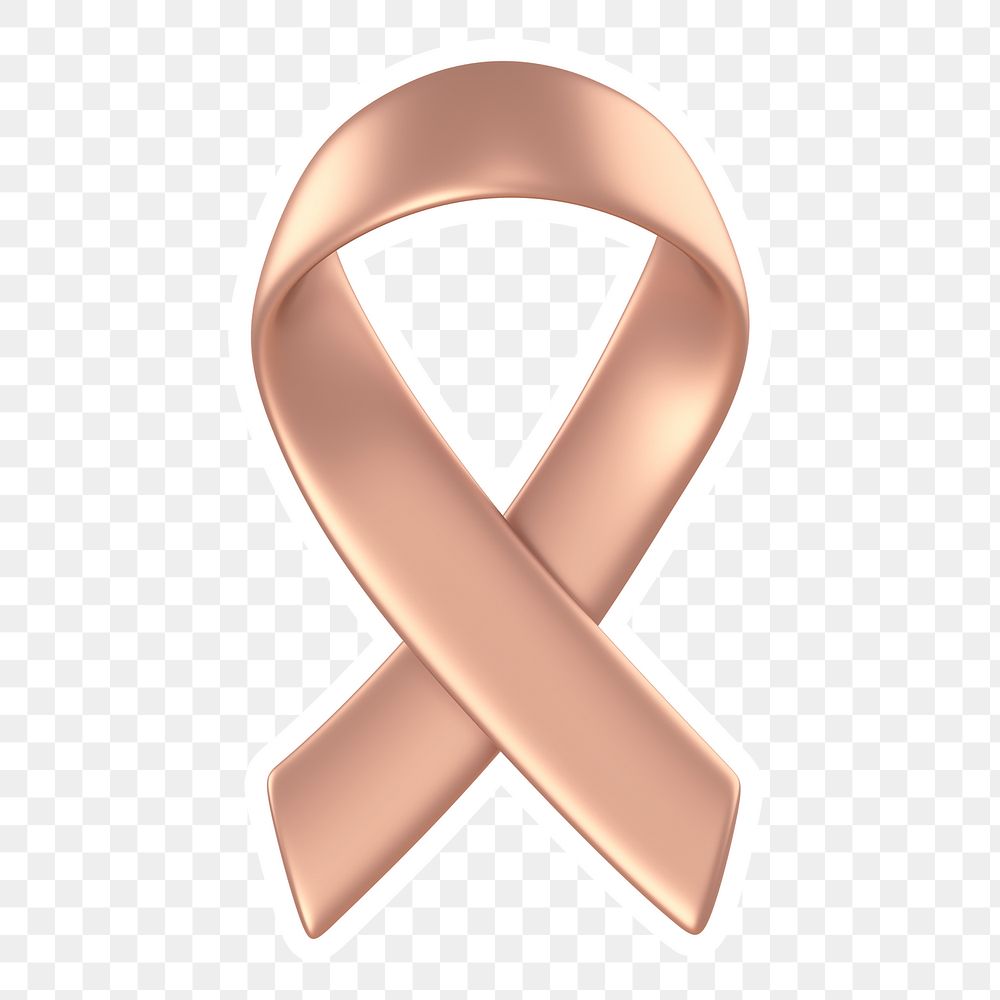 Awareness ribbon  png sticker, transparent background