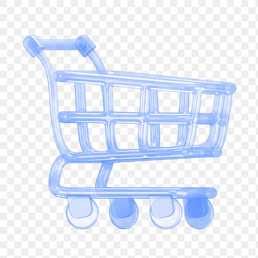 Shopping cart icon  png sticker, transparent background