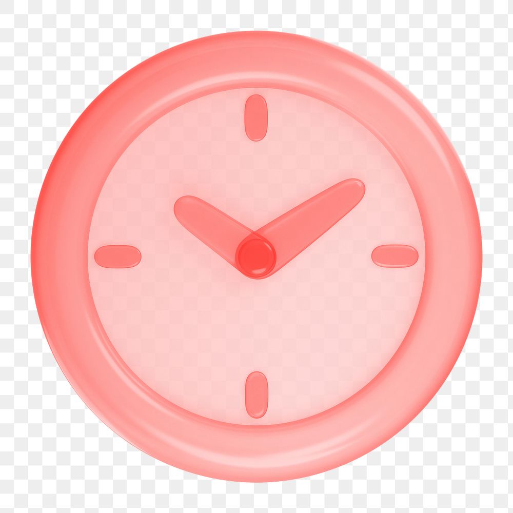 Clock icon  png sticker, transparent background