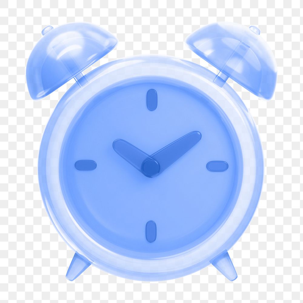 Alarm clock icon  png sticker, transparent background
