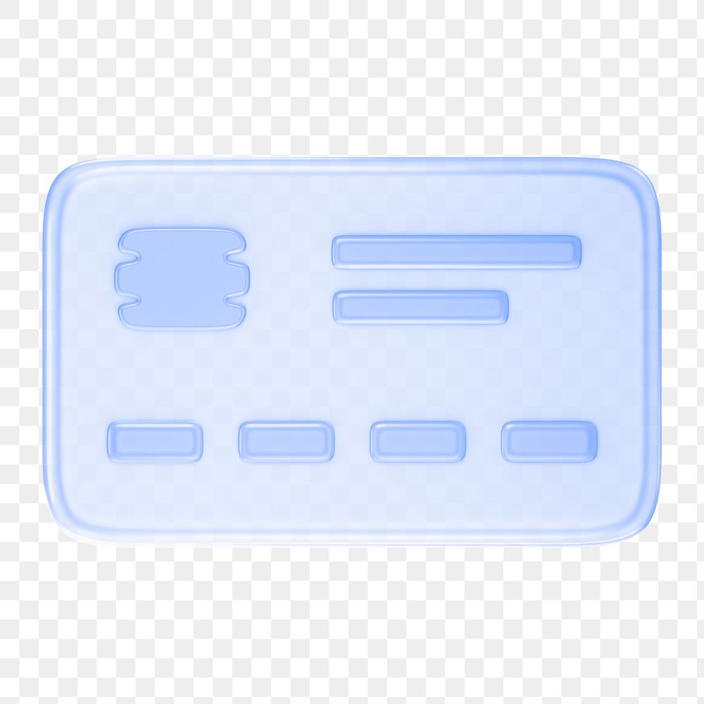 Credit card icon  png sticker, transparent background