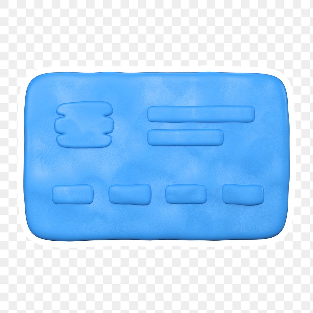 Credit card   png sticker, transparent background
