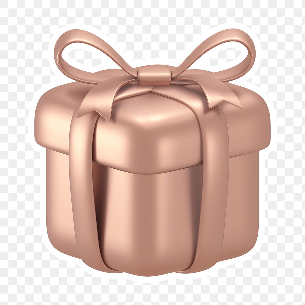 Gift box  png sticker, transparent background