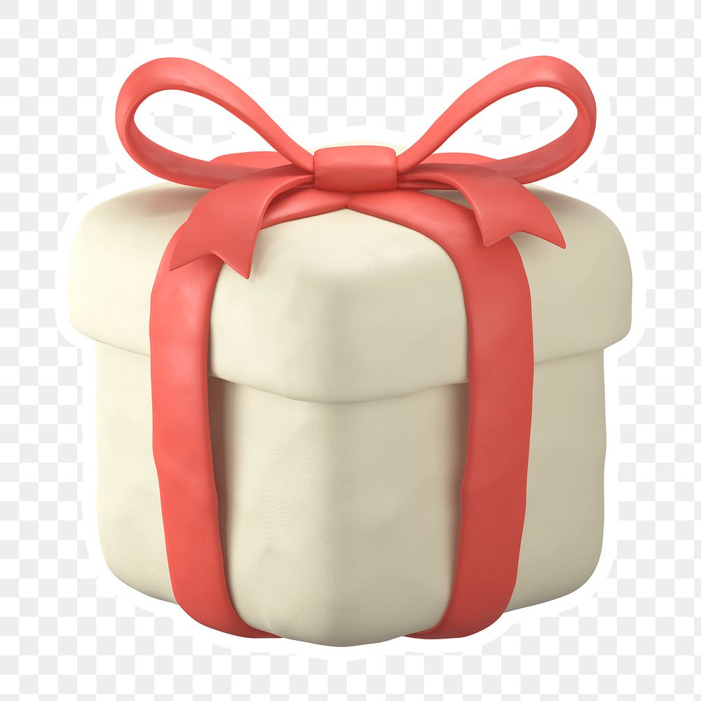 Gift box  png sticker, transparent background