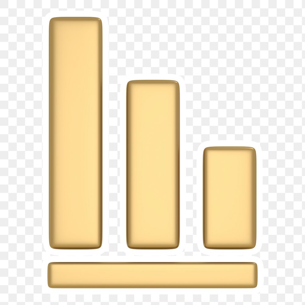 Bar charts  png sticker, transparent background