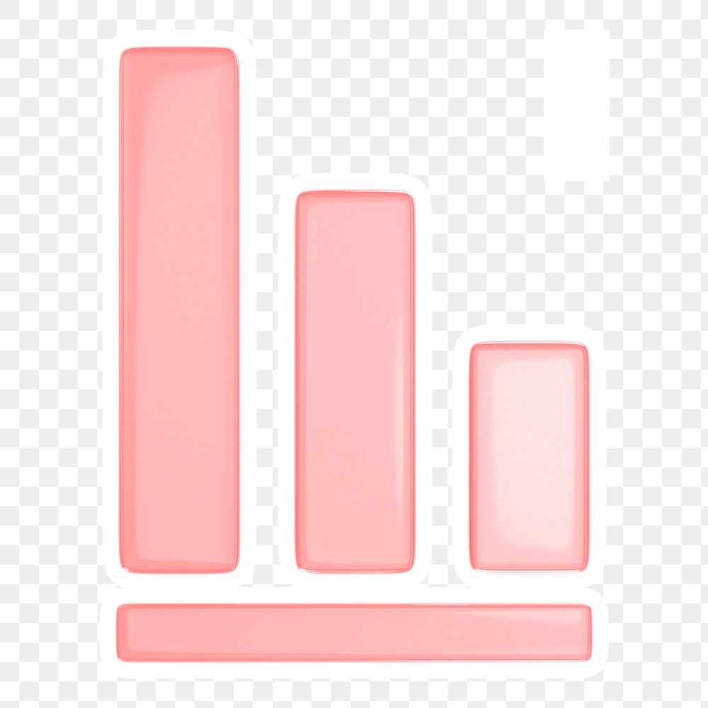 Bar charts  png sticker, transparent background